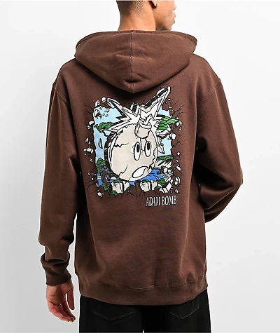 Adam Bomb Stone Brown Hoodie