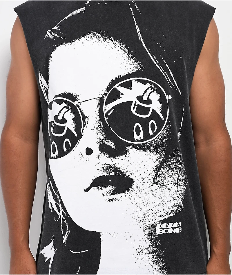 Adam Bomb Sunnydaze Black Wash Tank Top