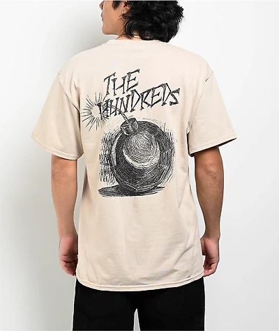Adam Bomb The Hundreds Sketch Bomb Natural T-Shirt