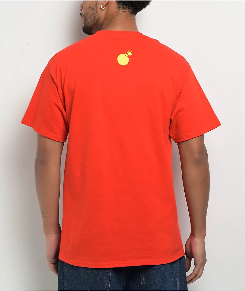 Adam Bomb The Hundreds Squares Red T-Shirt