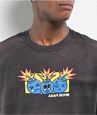 Adam Bomb Threes Company Black Wash T-Shirt