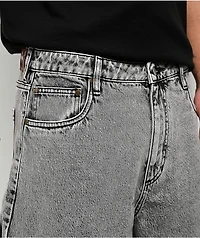 Adam Bomb Utility Grey Wash Baggy Carpenter Shorts