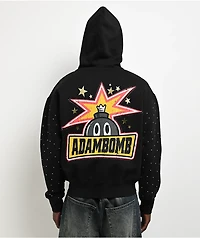 Adam Bomb Variety Patch Black Zip Hoodie