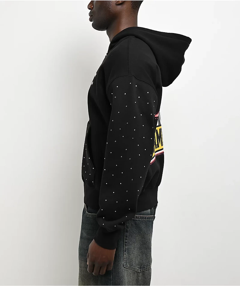 Adam Bomb Variety Patch Black Zip Hoodie