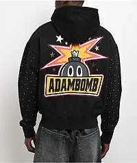 Adam Bomb Variety Patch Black Zip Hoodie