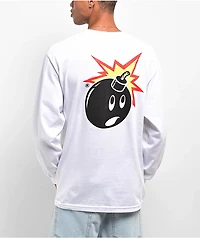 Adam Bomb White Long Sleeve T-Shirt