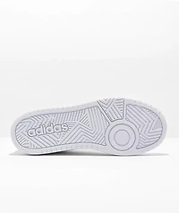 Adidas Kids Hoops 3.0 White Shoes