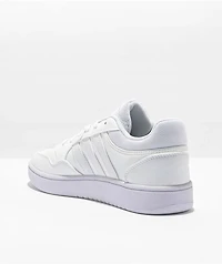 Adidas Kids Hoops 3.0 White Shoes