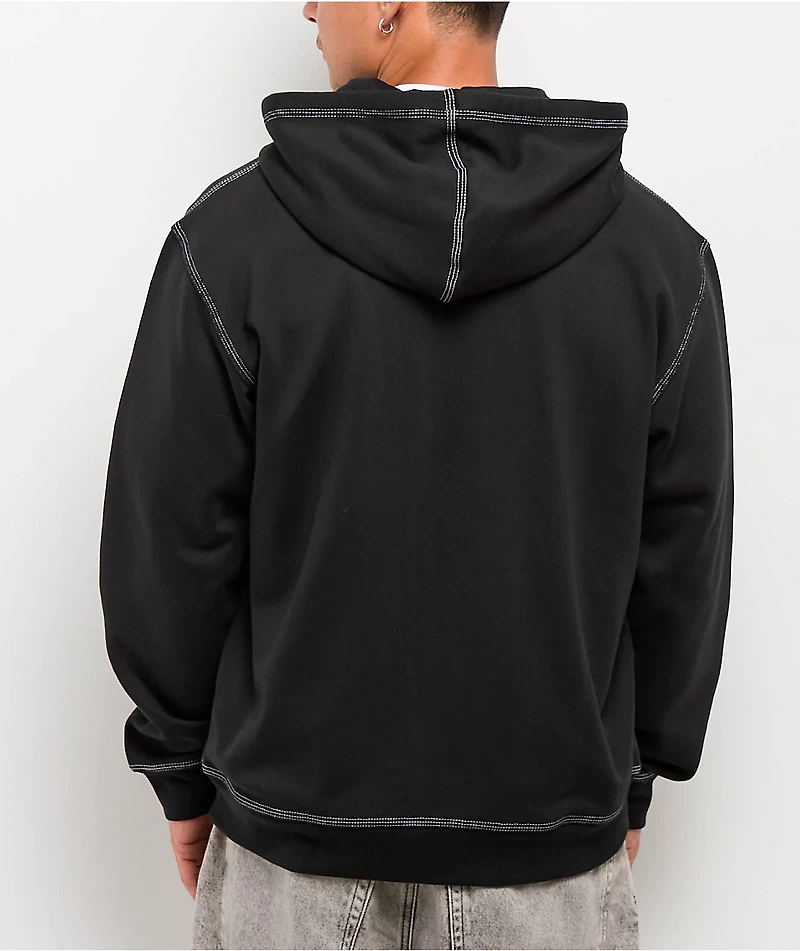 Adidas Originals Trefoil Essentials Black Zip Hoodie