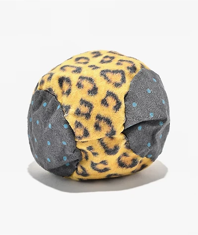 Adventure Imports Leopard Yellow & Black 5-Panel Hacky Sack