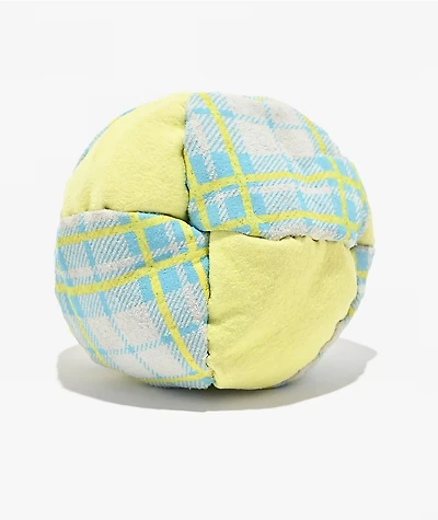 Adventure Imports Plaid Blue & Yellow 8-Panel Hacky Sack