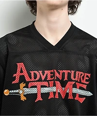 Adventure Time x Welcome Black Mesh Football Jersey