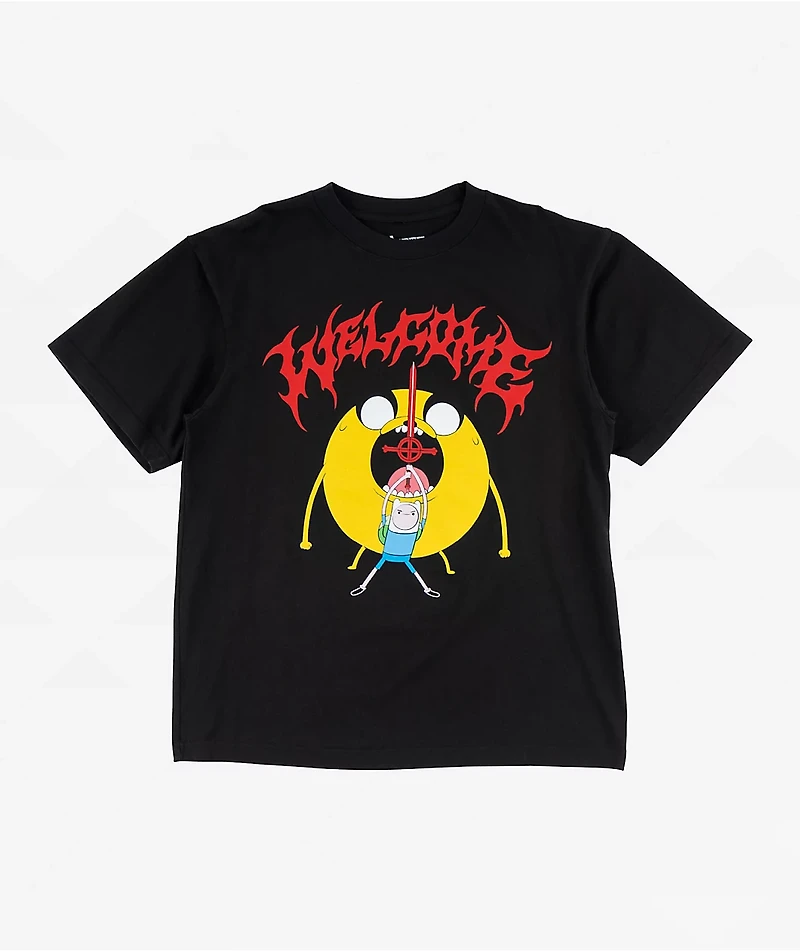 Adventure Time x Welcome Reality Black T-Shirt