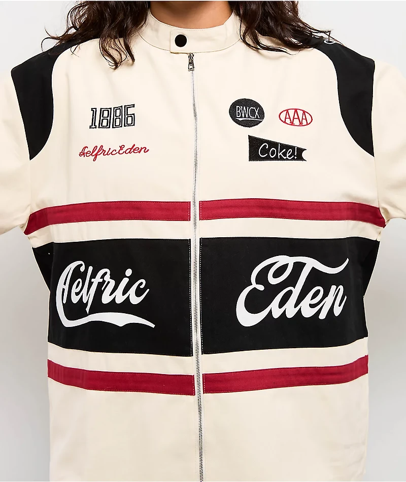 Aelfric Eden Racing Zip Up Cream Heavyweight Jersey