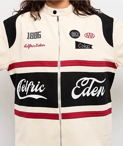 Aelfric Eden Racing Zip Up Cream Heavyweight Jersey