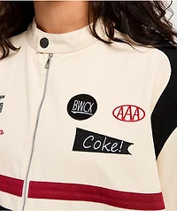 Aelfric Eden Racing Zip Up Cream Heavyweight Jersey