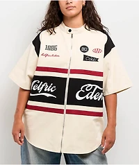 Aelfric Eden Racing Zip Up Cream Heavyweight Jersey