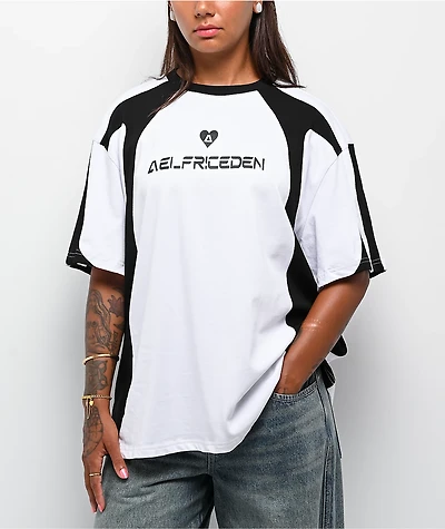 Aelfric Eden Segmentation Patchwork White T-Shirt
