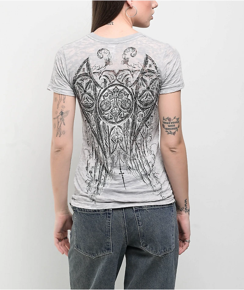 Afflicition Royale Foil Grey T-Shirt