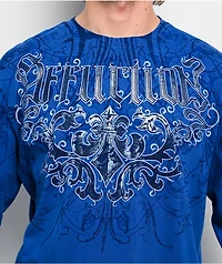 Affliction Artifact Dark Blue Long Sleeve T-Shirt