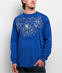 Affliction Artifact Dark Blue Long Sleeve T-Shirt