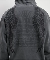 Affliction Birds Of Prey Grey Wash Hoodie