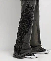 Affliction Birds Of Prey Grey Wash Sweatpants
