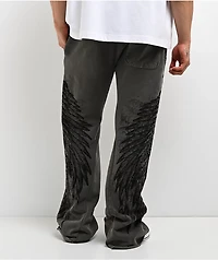 Affliction Birds Of Prey Grey Wash Sweatpants
