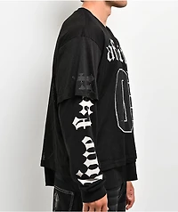 Affliction Black Jersey 2fer T-Shirt