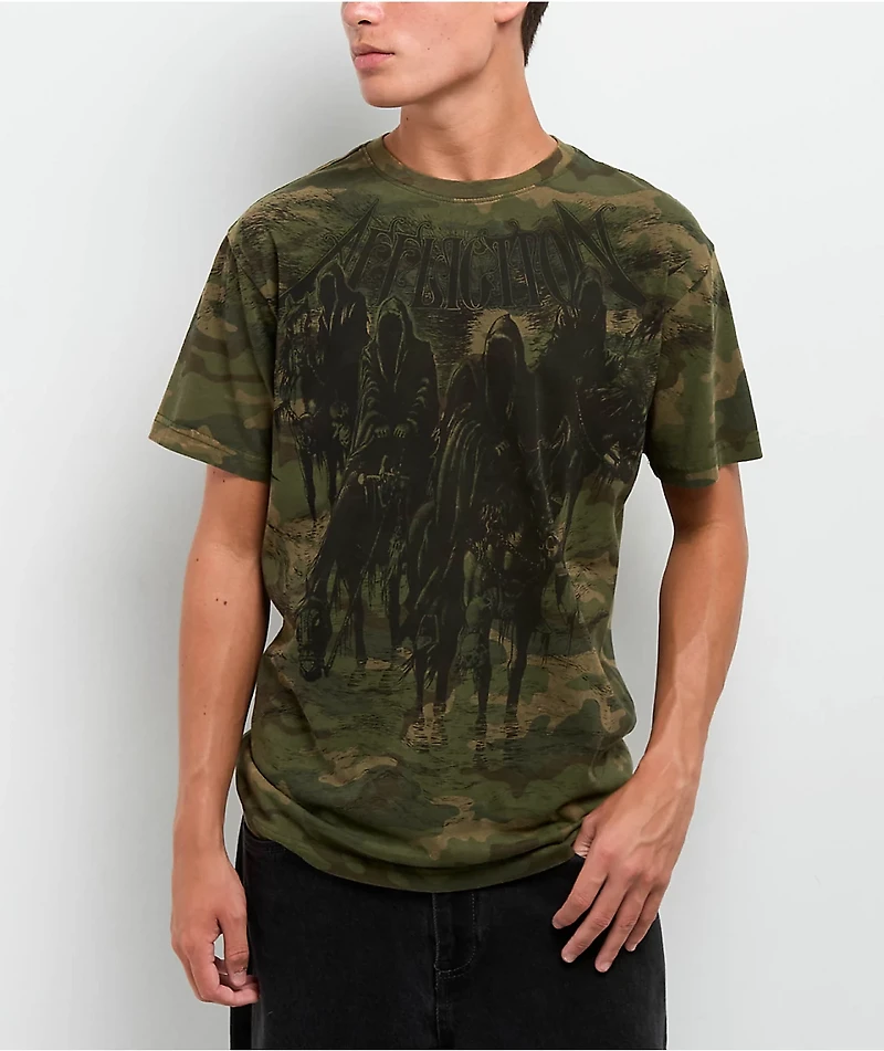 Affliction Black Night Green T-Shirt