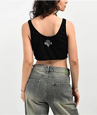 Affliction Boldletter Black Cami Crop T-Shirt