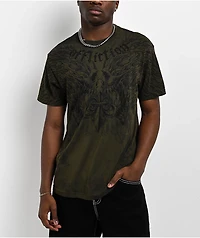Affliction Burn Green T-Shirt