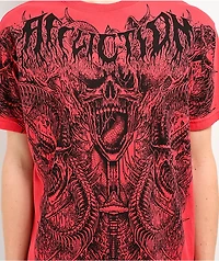 Affliction Caustic Abyss Red T-Shirt