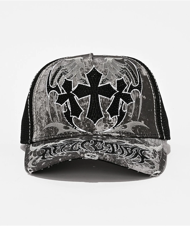 Affliction Cauterized Stone Trucker Hat