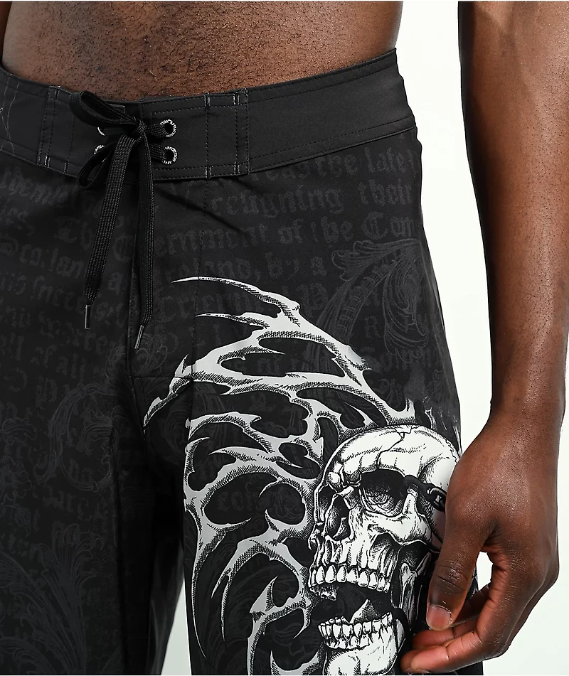 Affliction Collapse Black Board Shorts