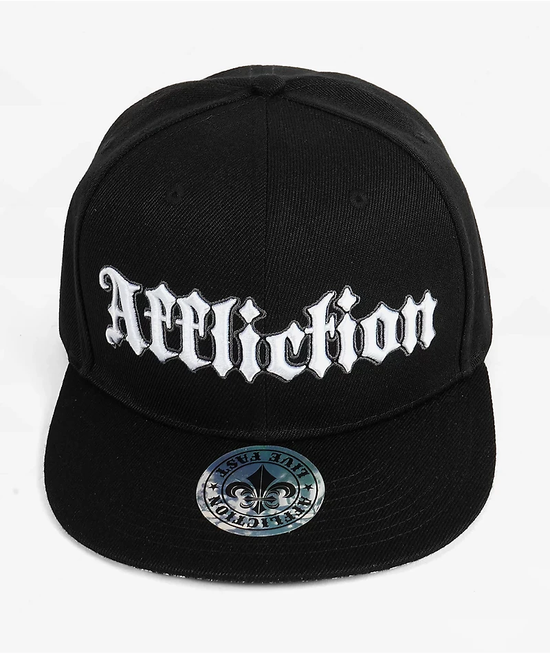 Affliction Collapse Black Snapback Hat