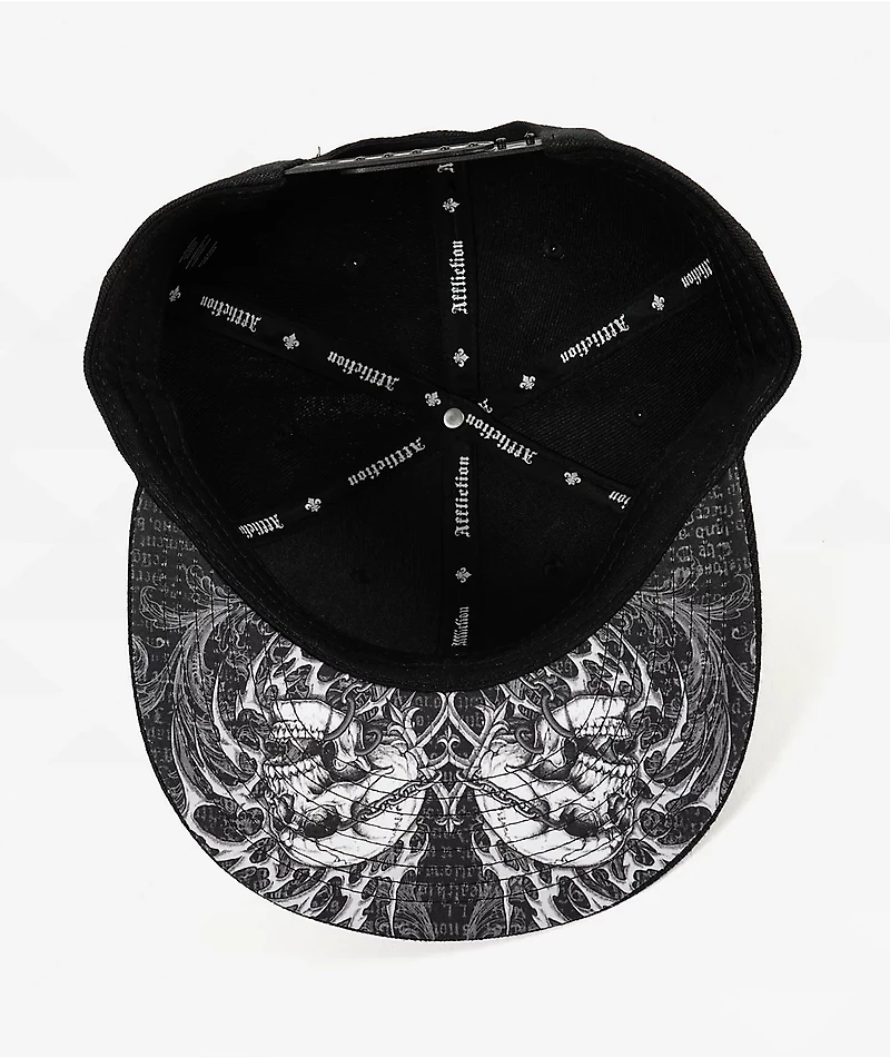 Affliction Collapse Black Snapback Hat