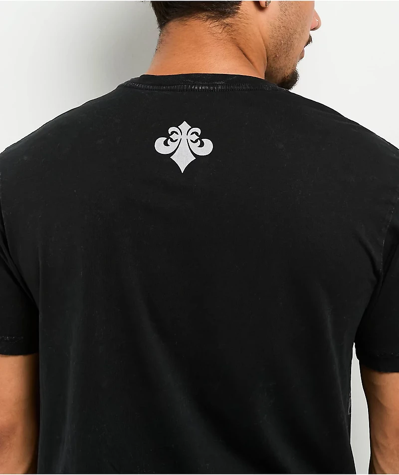 Affliction Collapse Black Wash T-Shirt