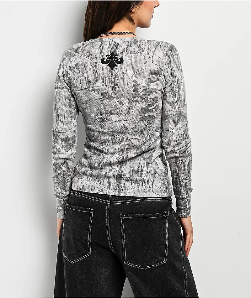 Affliction Collapse Camo Thermal Long Sleeve T-Shirt