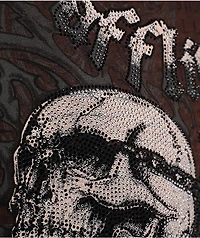 Affliction Collapse Rhinestone Brown Wash Hoodie