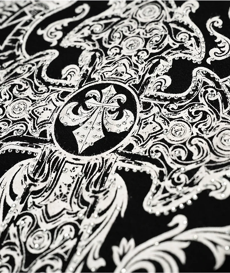Affliction Congregation Black Crop T-Shirt