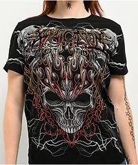 Affliction Cosmic Inferno Black T-Shirt