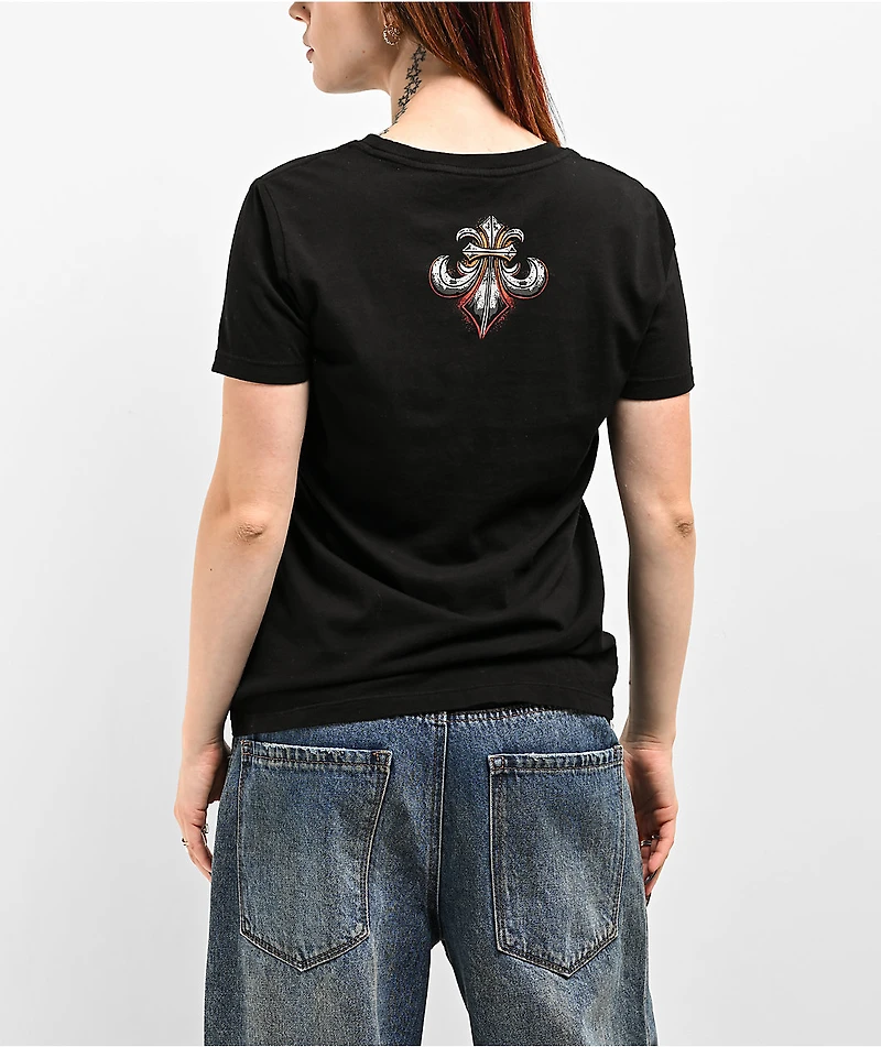 Affliction Cosmic Inferno Black T-Shirt