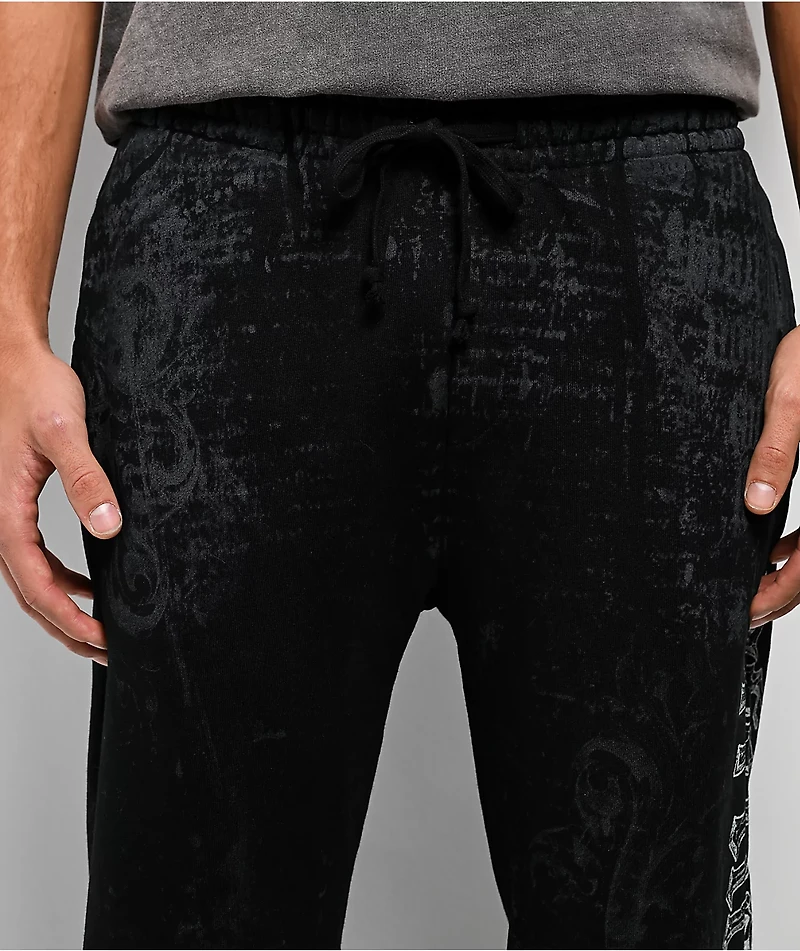 Affliction Courage Black Sweatpants