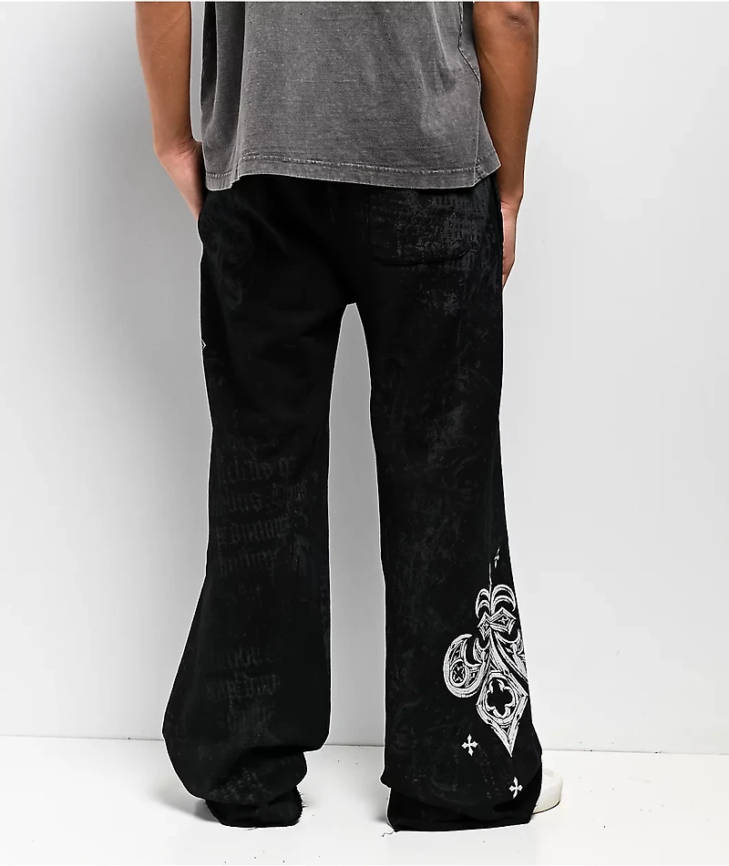 Affliction Courage Black Sweatpants