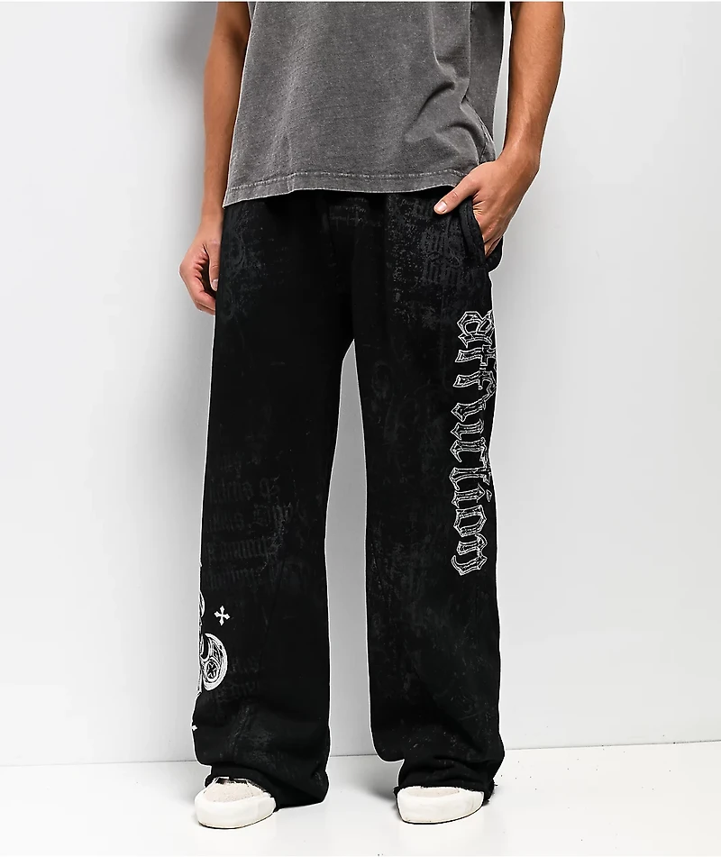 Affliction Courage Black Sweatpants