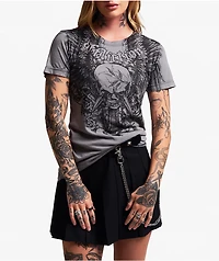 Affliction Crossed Over Grey T-Shirt