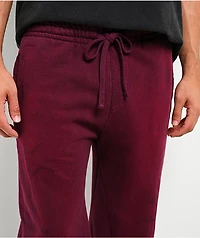 Affliction Crows Dark Purple Wash Wide Leg Sweatpants