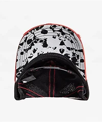 Affliction Crows Dirty Red Potassium Spray & Black Trucker Hat