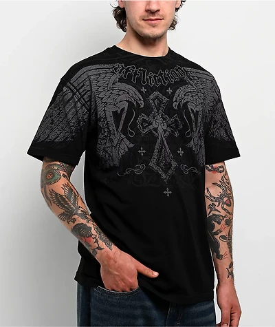 Affliction Dark Attack Black T-Shirt